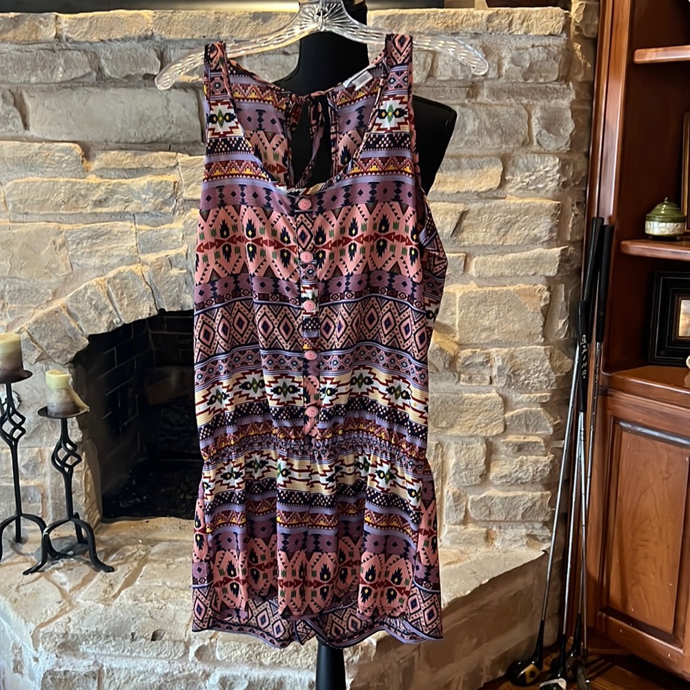 Geometric Colorful Romper